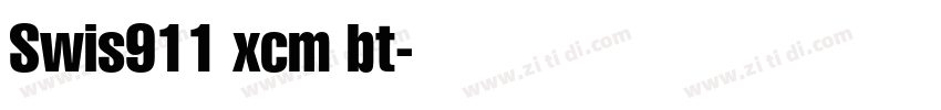 Swis911 xcm bt字体转换
